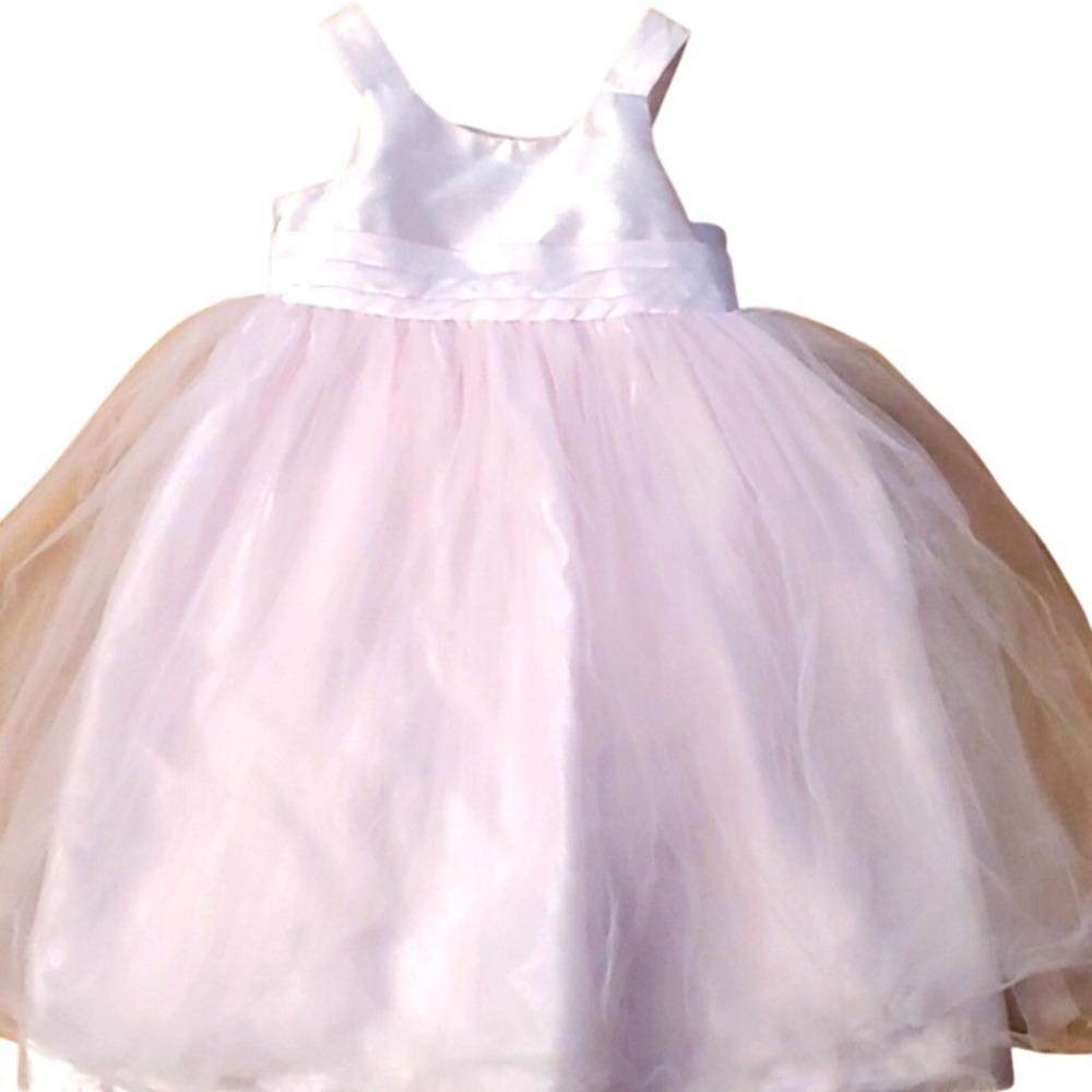 Cherokee Girls Pale Pink Sleeveless Poof Party Formal Dress Size 5T